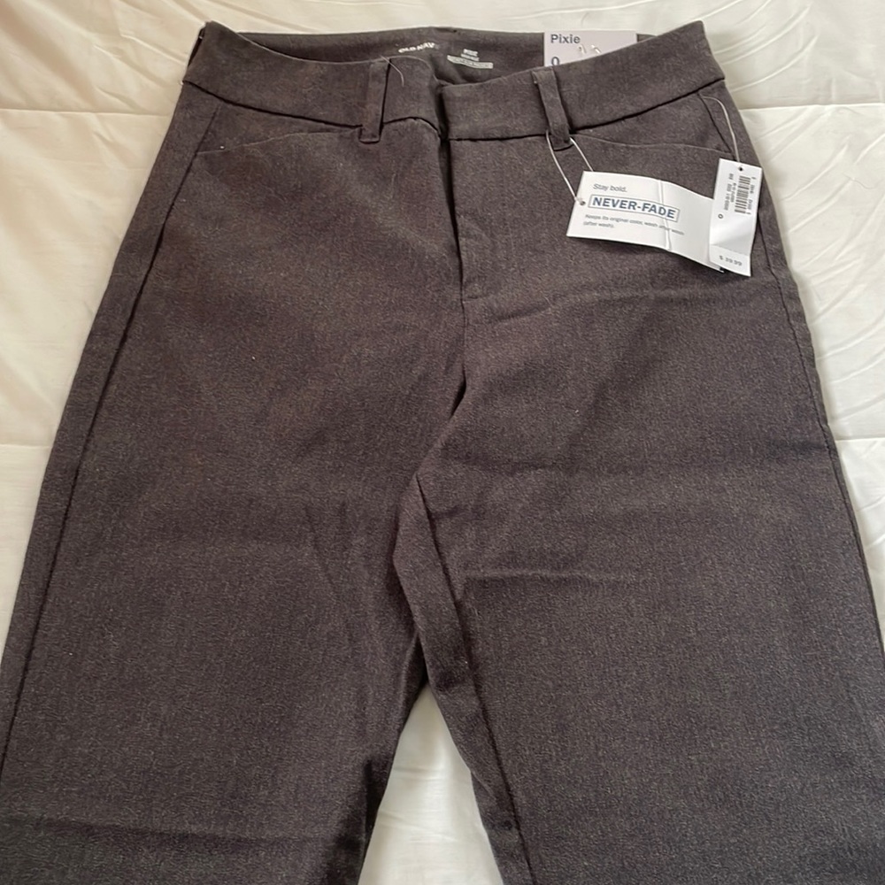Grey high wasted Pixie pants from Old Navy